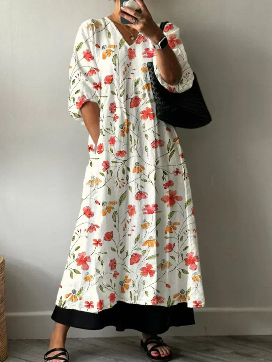 Ana | Vestido elegante estampado