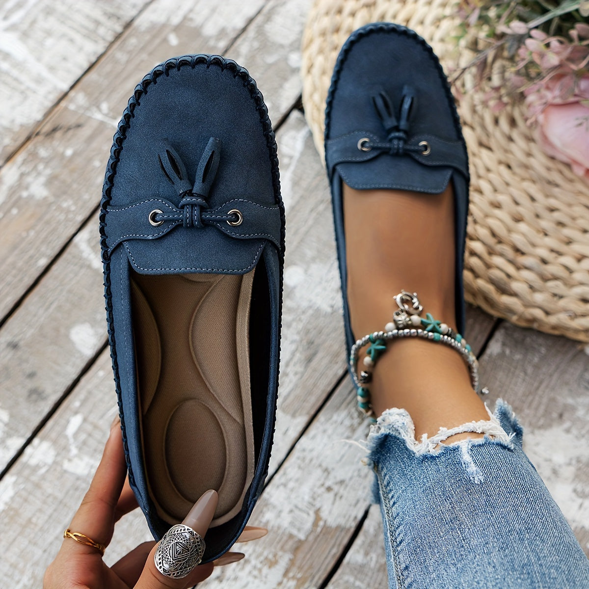 Nadine | Mocasines clásicos con detalle napa...