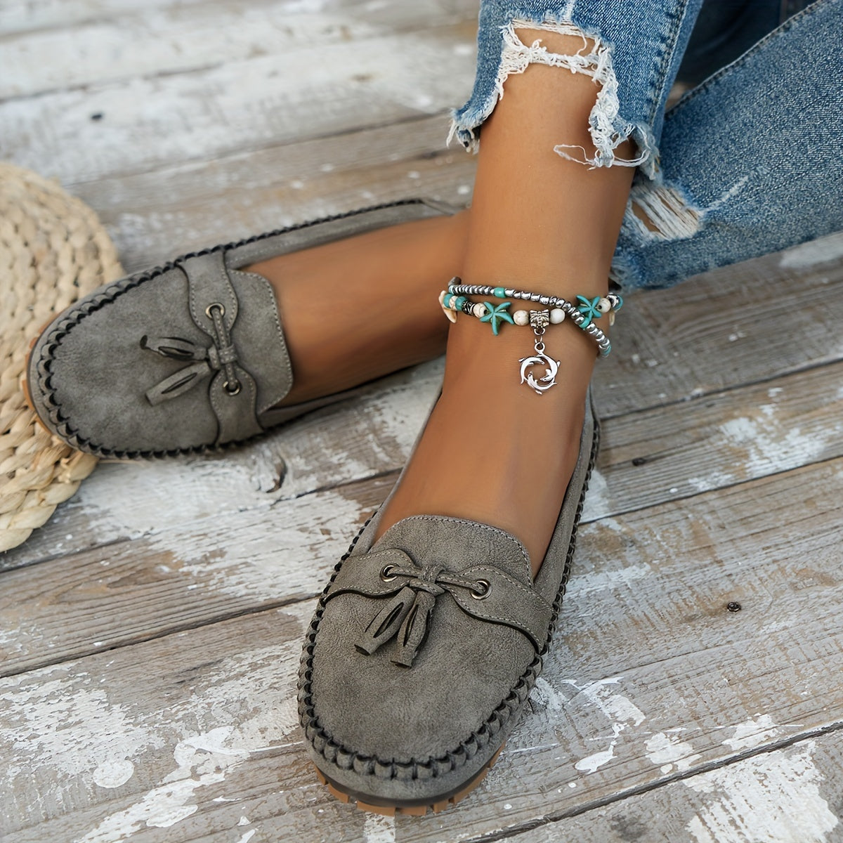Nadine | Mocasines clásicos con detalle napa...