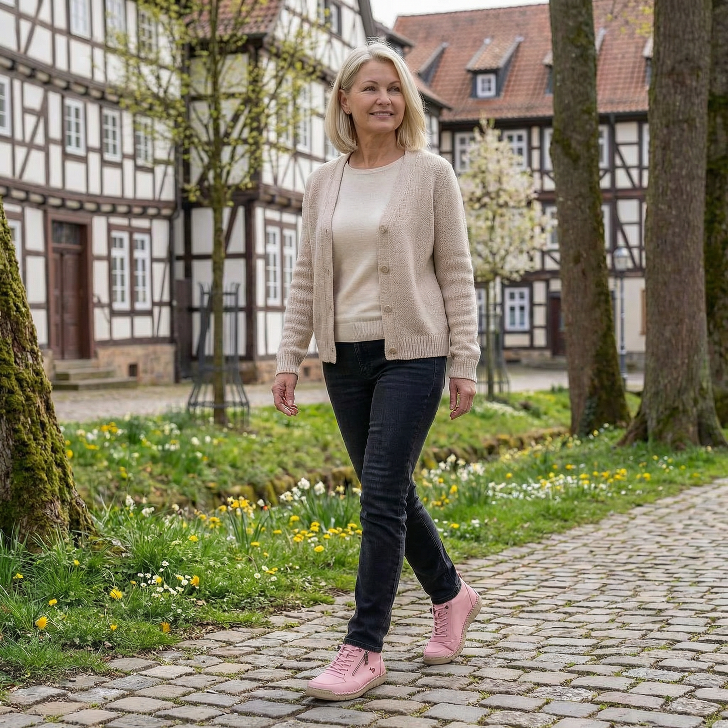 Flora | Zapatos ortopédicos cómodos con cremallera