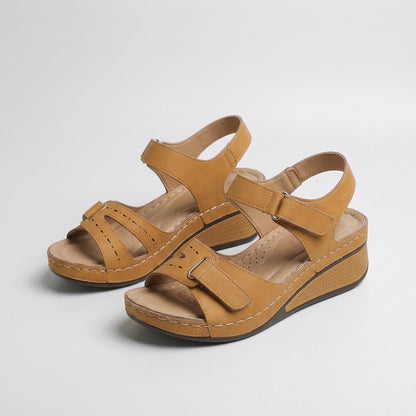 Sandra | Sandalias ortopédicas cómodas con cuña