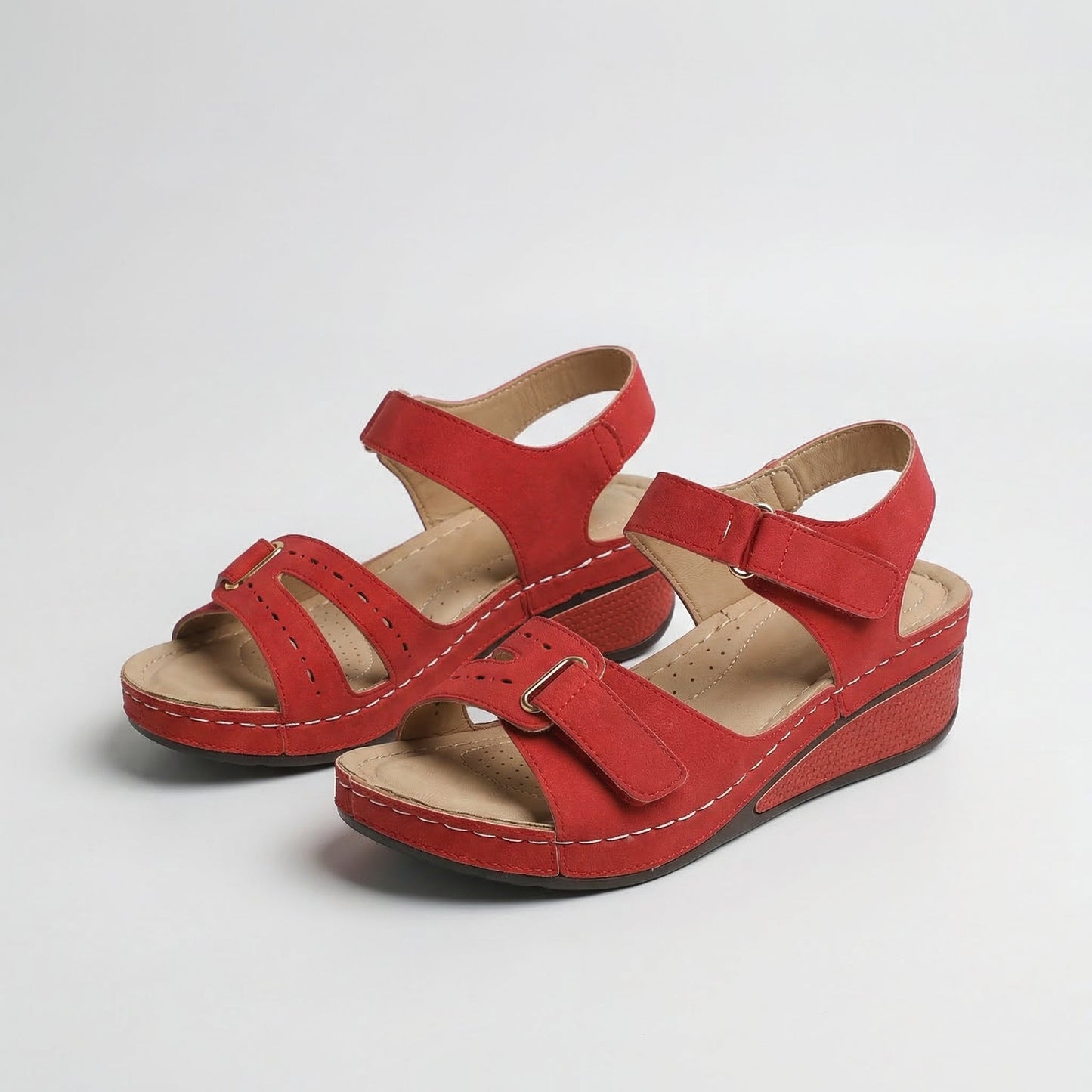 Sandra | Sandalias ortopédicas cómodas con cuña