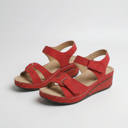 Sandra | Sandalias ortopédicas cómodas con cuña