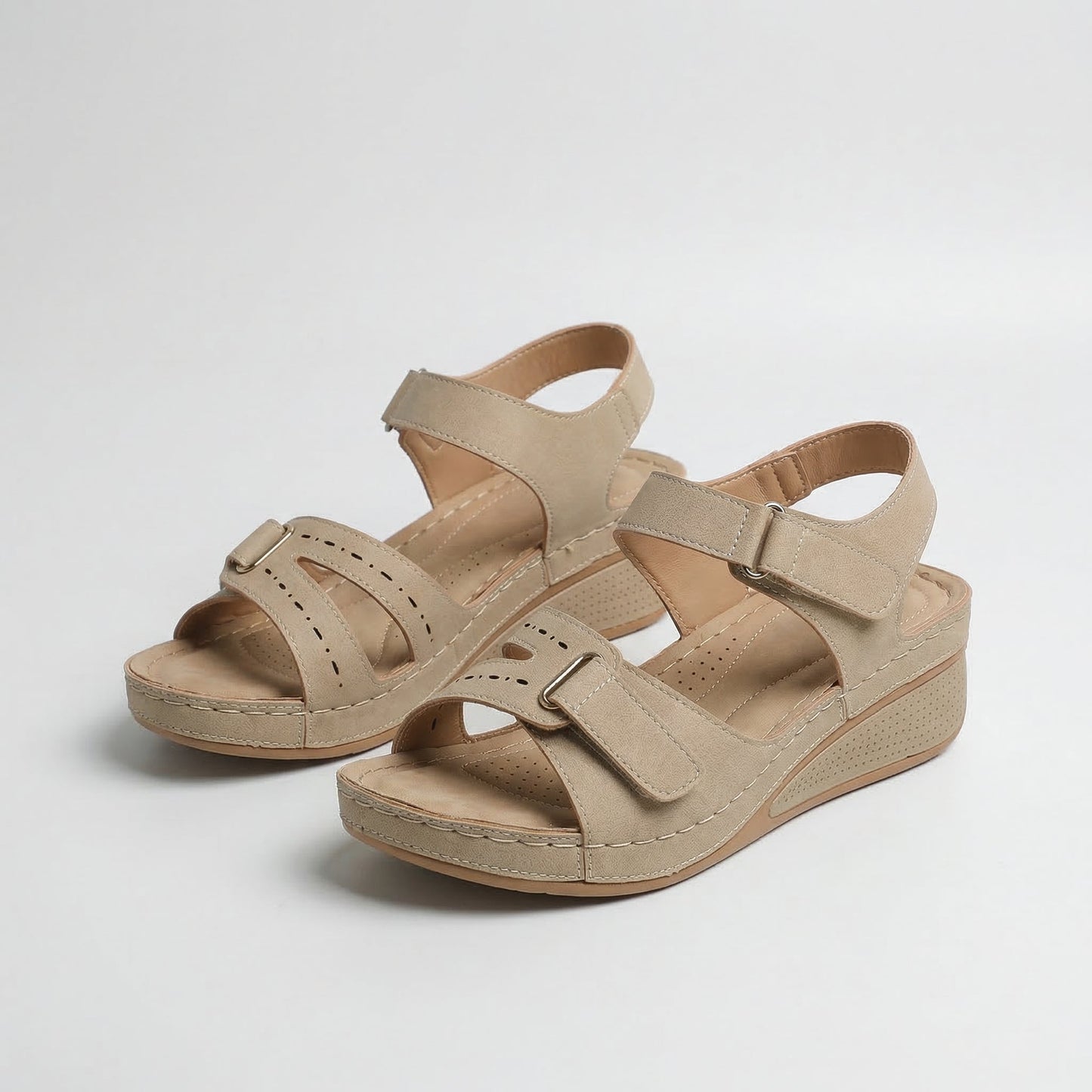 Sandra | Sandalias ortopédicas cómodas con cuña