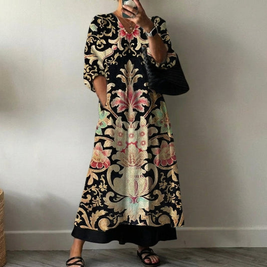 Eva | Vestido elegante estampado