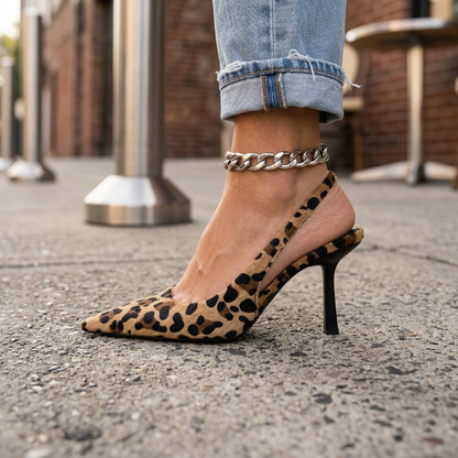 Margarita | Tacones D'Orsay Leopardo