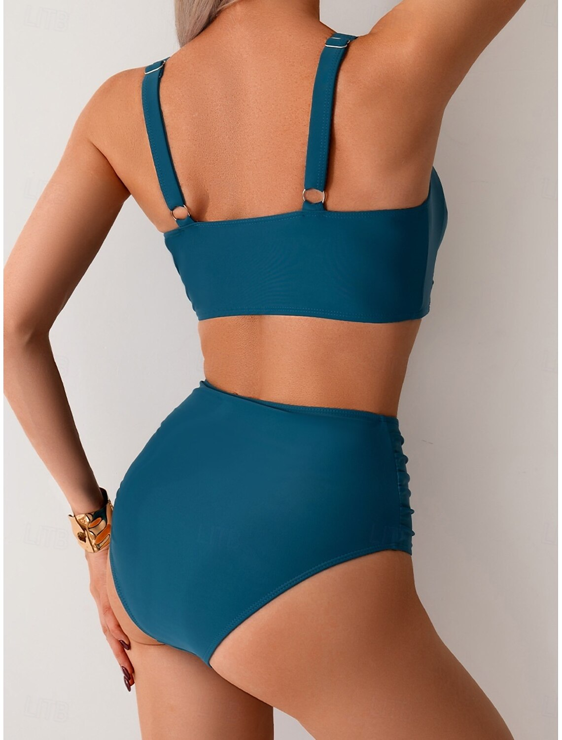 NICOLE | Bikini con tejido fruncido