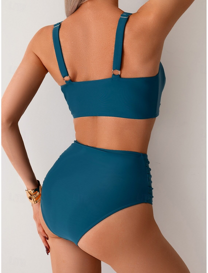 NICOLE | Bikini con tejido fruncido