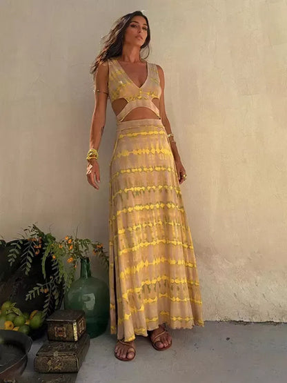 IBIZA | Vestido estampado tie-dye.