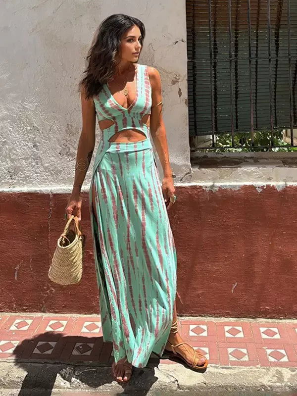 IBIZA | Vestido estampado tie-dye.