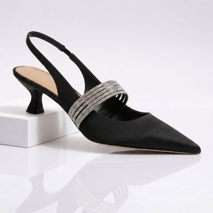 Ariel | Tacones Kitten con Cristales
