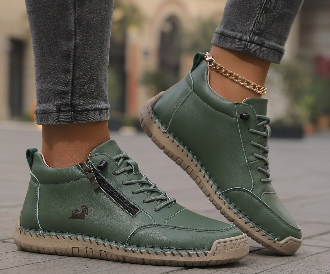 Flora | Zapatos ortopédicos cómodos con cremallera