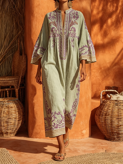 Zahara | Vestido maxi floral bohemio