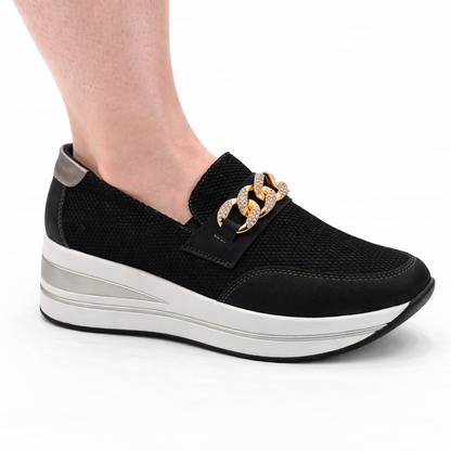 Calíope | Mocasín confort con cuña