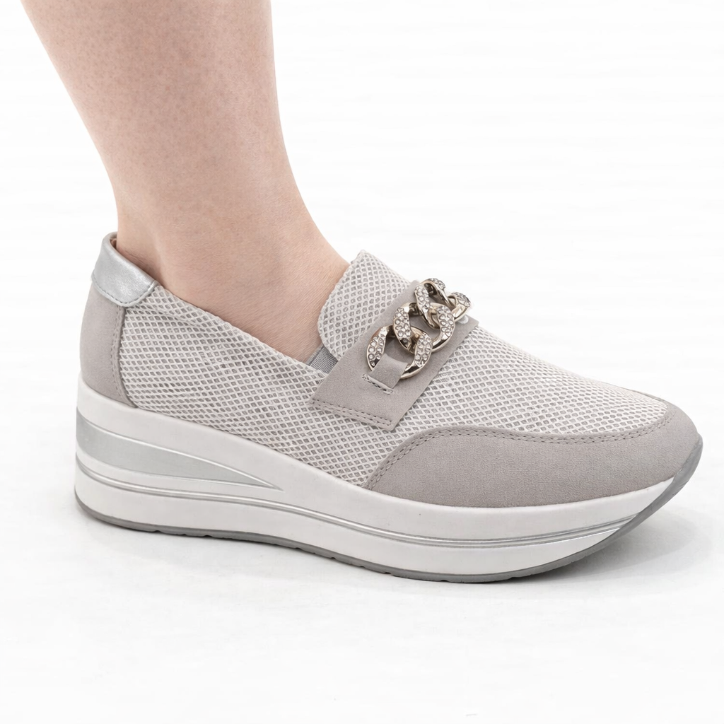 Calíope | Mocasín confort con cuña