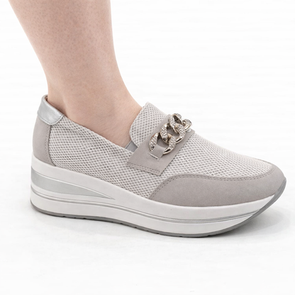 Calíope | Mocasín confort con cuña
