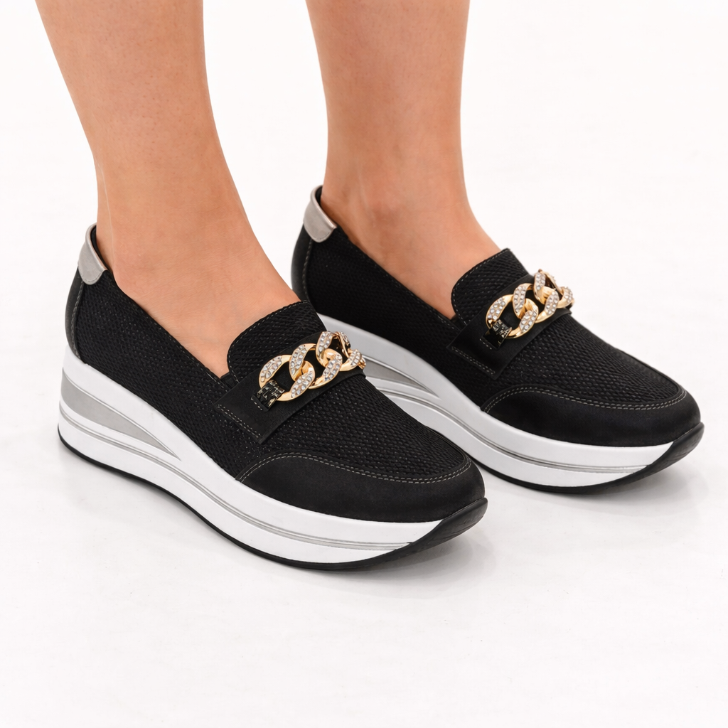 Calíope | Mocasín confort con cuña