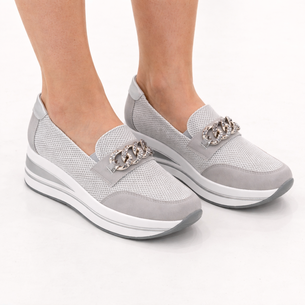 Calíope | Mocasín confort con cuña