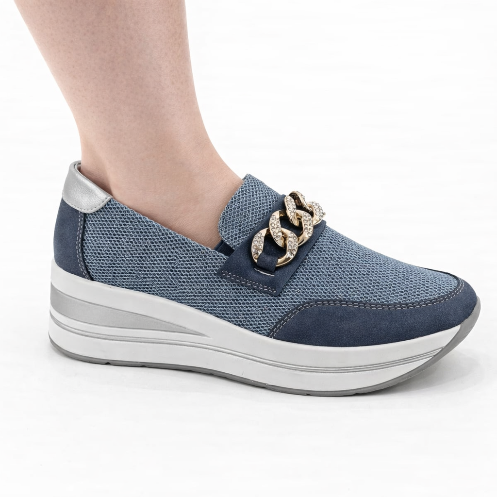 Calíope | Mocasín confort con cuña