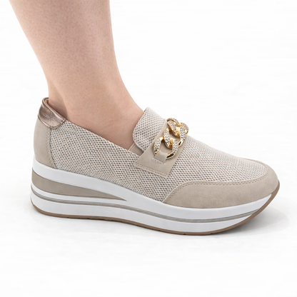 Calíope | Mocasín confort con cuña